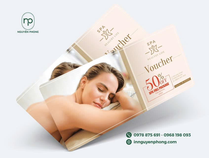Voucher ưu đãi 50% phổ biến của các dịch vụ spa, làm đẹp
